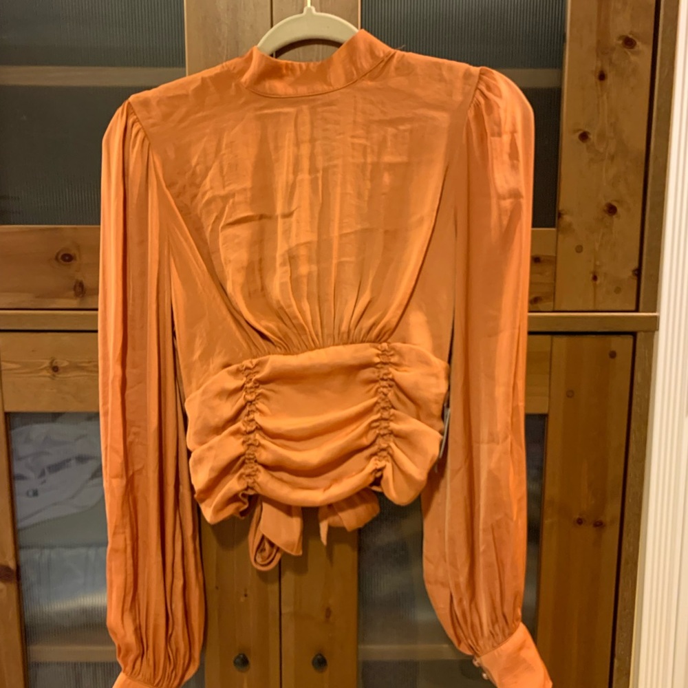 Free people satin tie top - Picture 1 of 8